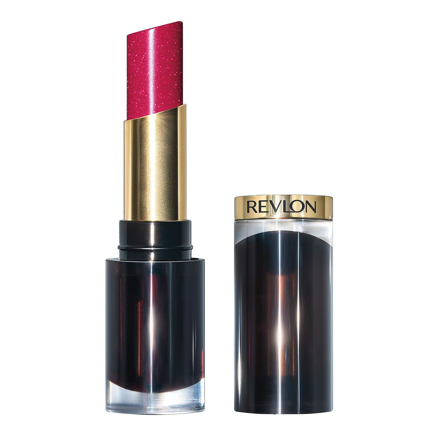Revlon Super Lustrous Glass Shine Lipstick, High Gloss Lipstick with Moisturising Creamy Formula Enriched with Hyaluronic Acid, Aloe and Rose Quartz, 030 Love is on, 3.1g