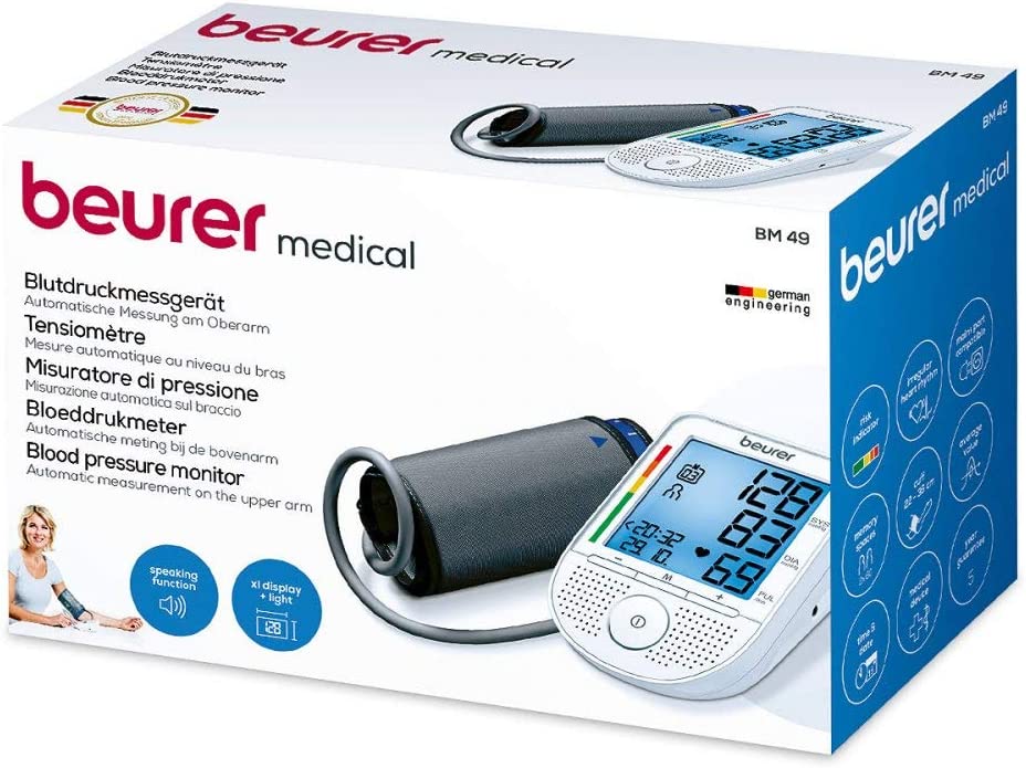 BEURER BM49 spre.Upper Arm Blood Pressure Monitor D/F/I/NL Pack of 1
