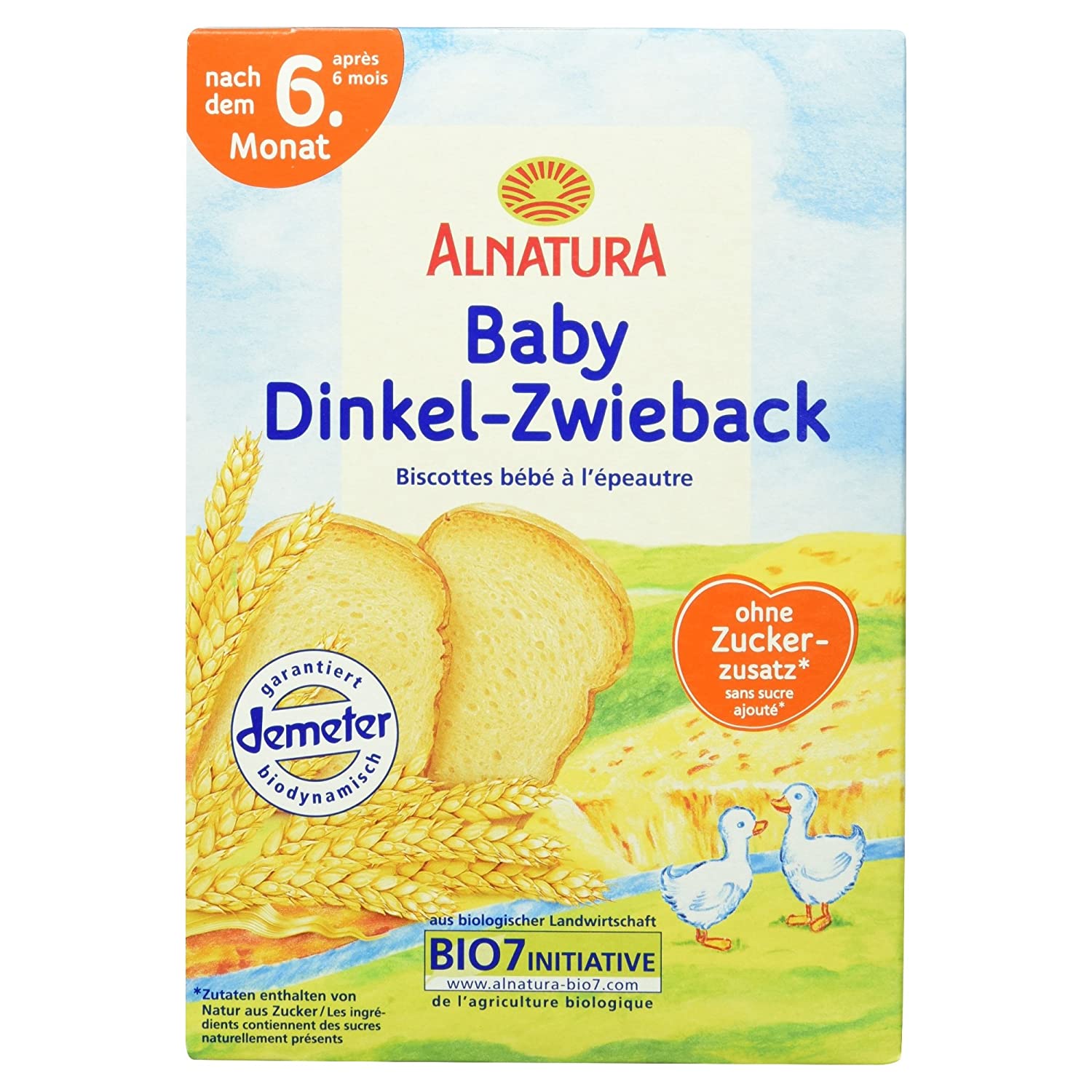 Alnatura Bio Baby Dinkel Zwieback, 200 g