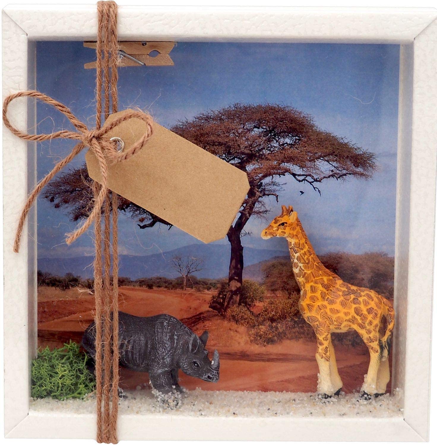 Magic Decoration Money Gift Packaging Africa Safari Giraffe, Rhino, Holiday