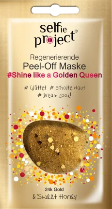 Selfie Project Maske Peel-Off Shine like a Golden Queen, 12 ml