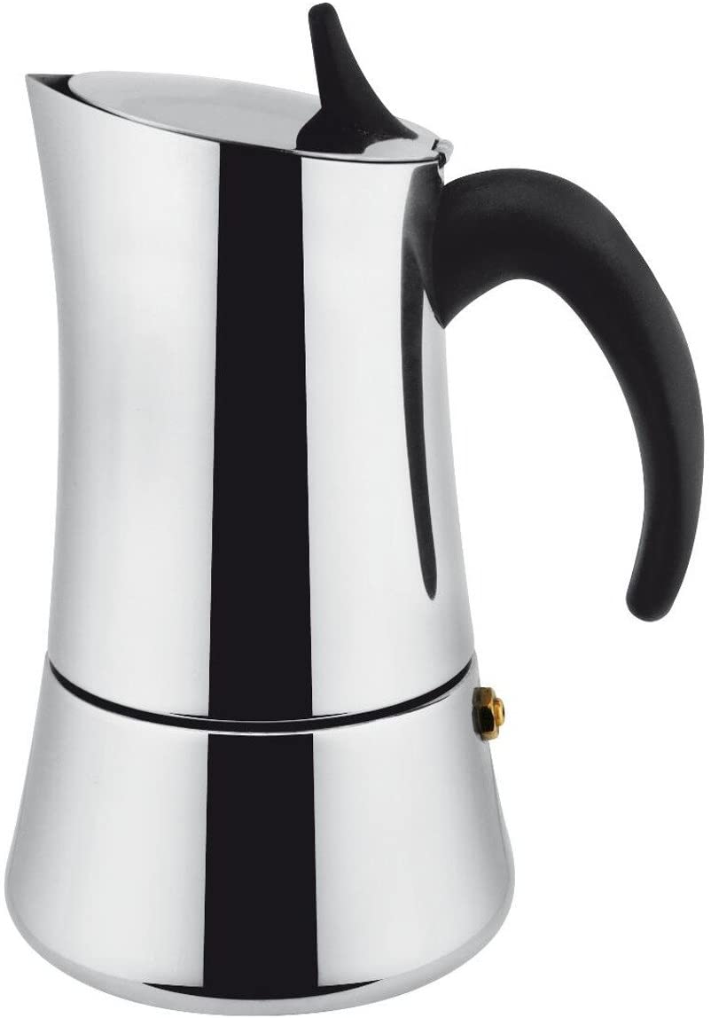 Ilsa Elly Coffee Pot, Stainless Steel, Silver, 12 Units