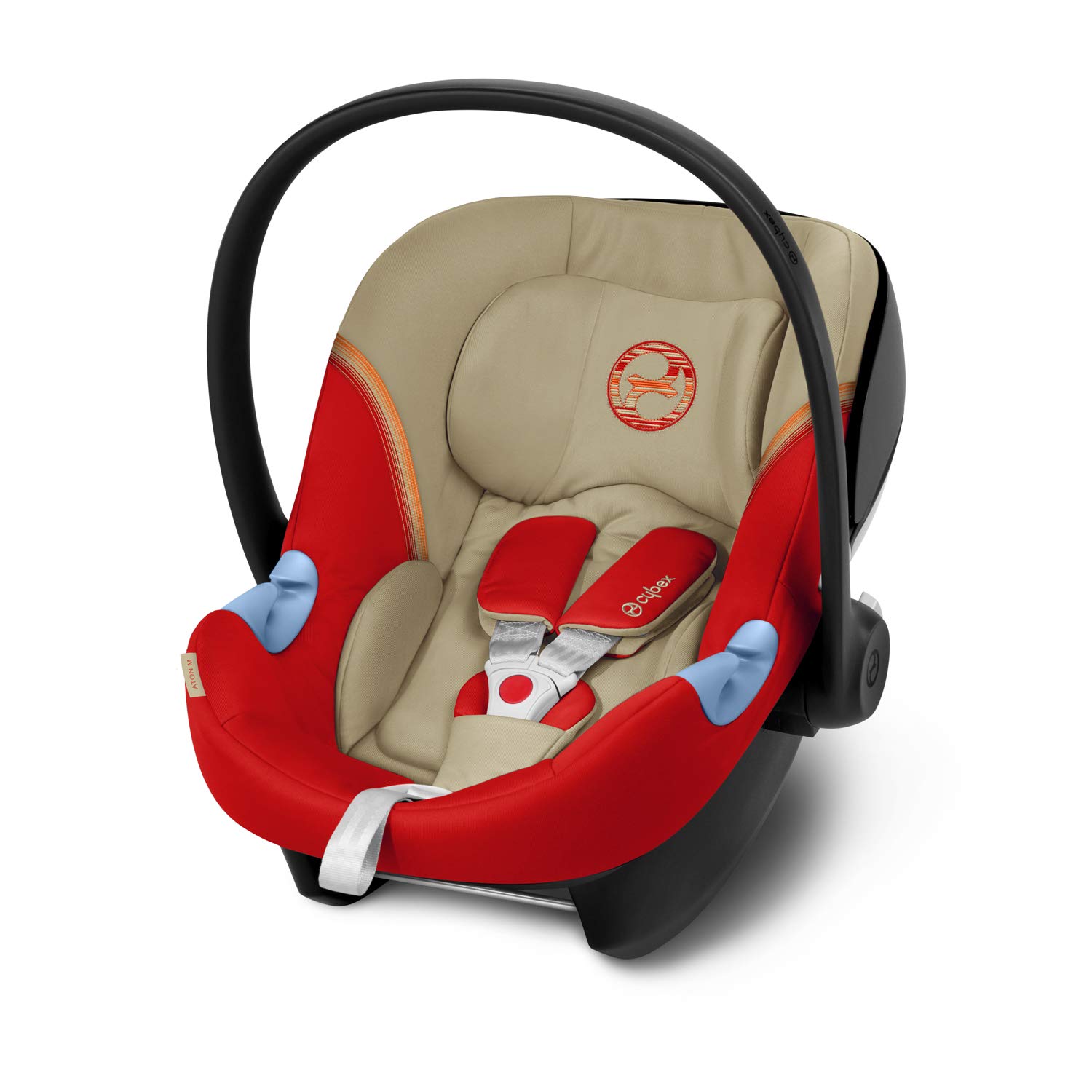 CYBEX Gold Aton M Car Seat with Newborn Insert from Birth to Approx. 18 Months Max 13 kg Autumn Gold