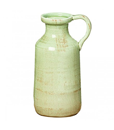 Boltze Vase Manar Height 29 Cm Diameter 13 Cm Terracotta/Green