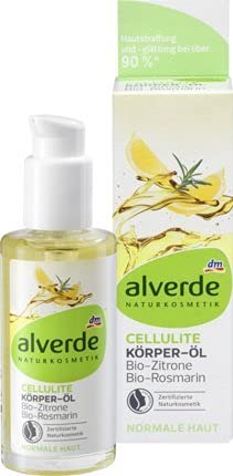 alverde Natural Cosmetics Body Oil Cellulite Organic Lemon Organic Rosemary 100 ml