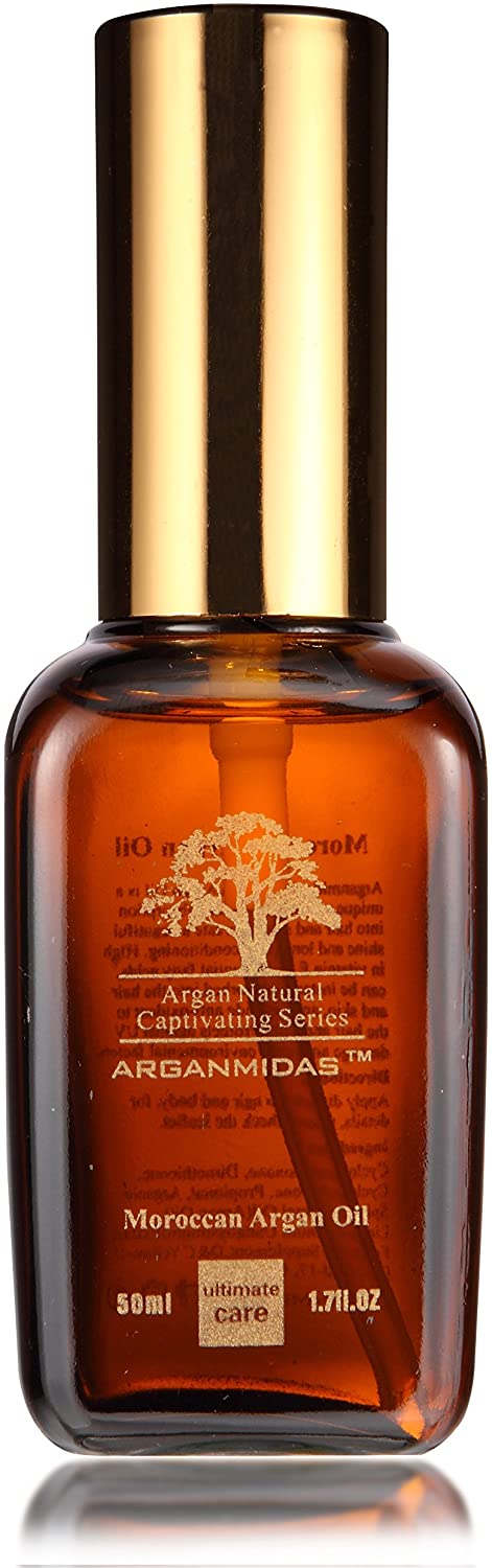 Midas Argan Moroccan Argan Oil – 50ml – Argan Oil Treatment for All Hair & Skin Types