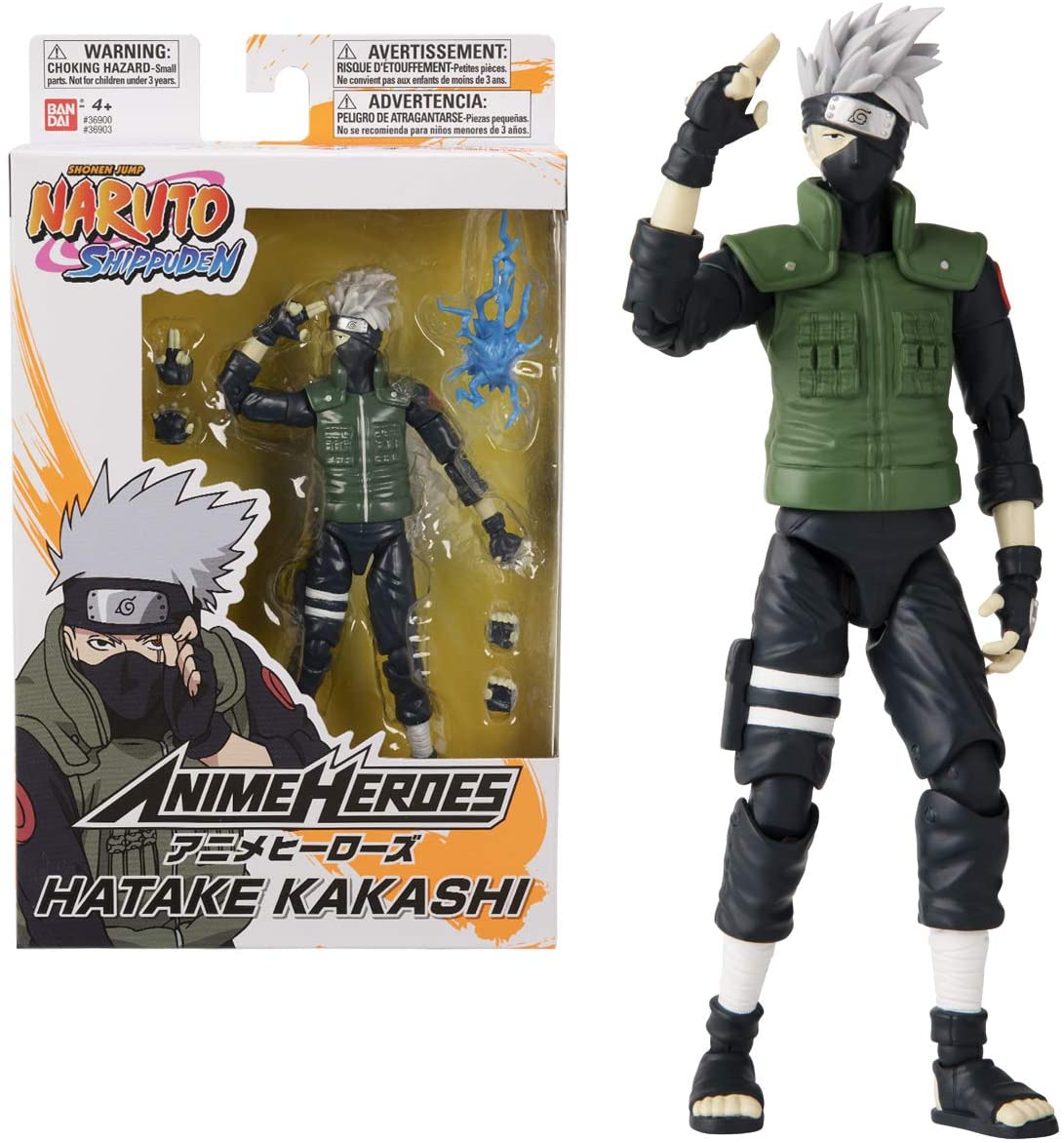 Bandai Heroes Naruto Shippuden Anime Hero Figures 17 Cm Kakashi Hatake 3690