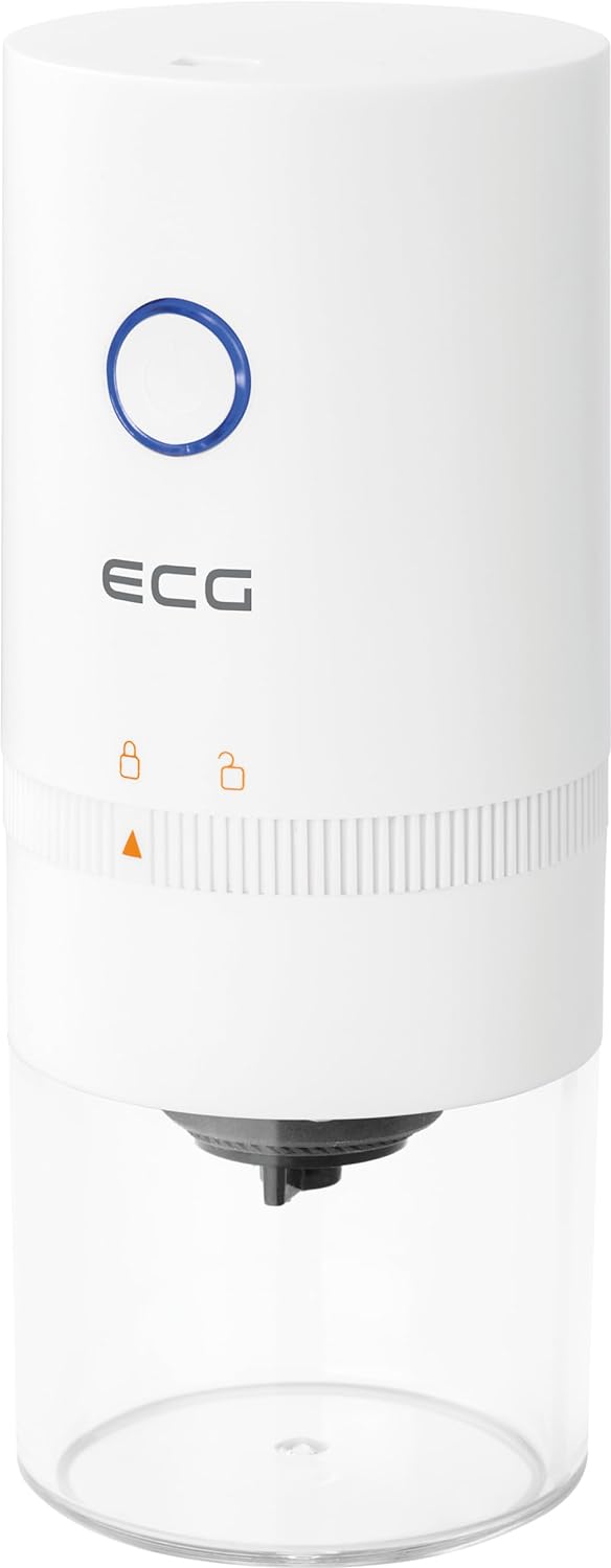 ECG KM 150 Minimo White, Coffee Grinder, USB-C