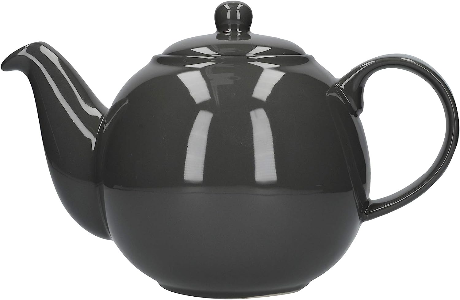 London Pottery 30633 Teapot with Strainer Ceramic Gray 6 Cups (1.2 Litre)