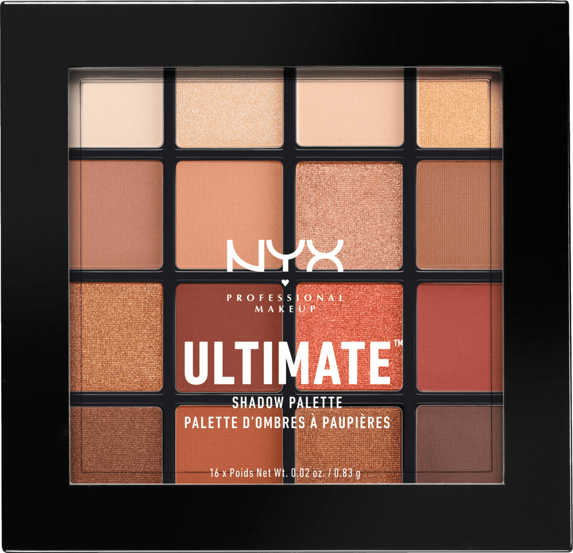 NYX PROFESSIONAL MAKEUP Lidschatten Eyeshadow Ultimate Shadow Palette Warm Neutrals 03, 13,3 g