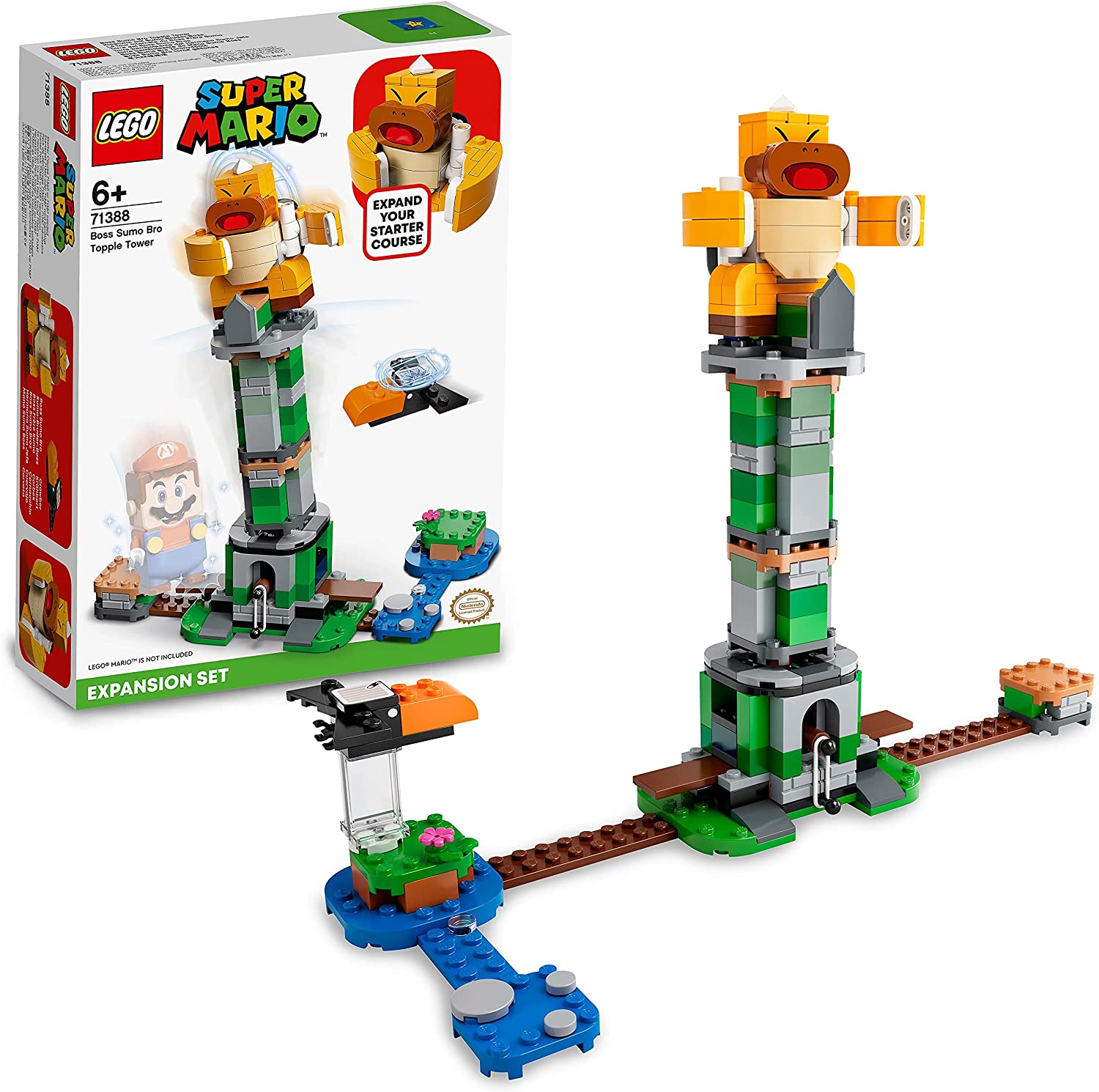 LEGO 71388 Super Mario Tilting Tower with Sumo Brother Boss - Expansion Set