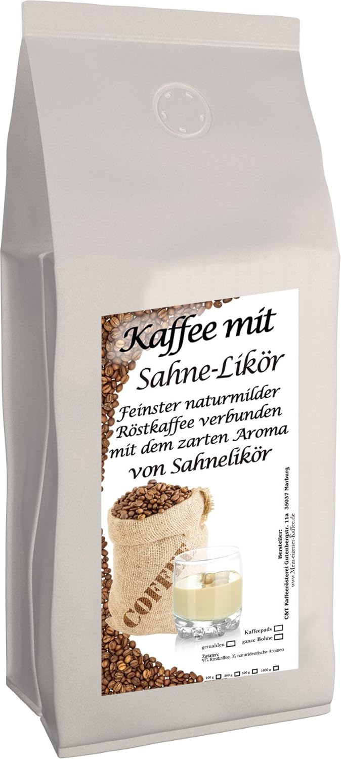 C&T Aroma Coffee - Flavored Ground Coffee - Cream Liqueur 500 g - Private Roasting Top Coffee Flavored Coffee