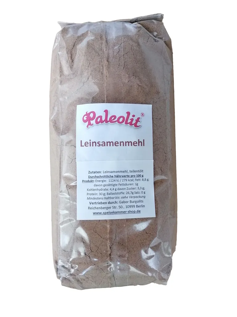 Paleolit ​​flaxseed flour 1 kg partially defatted flaxseed flour / gluten-free / vegan / flour substitute / high in protein