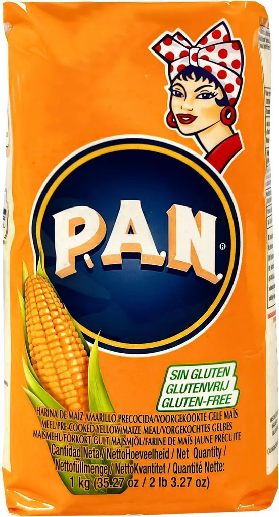Pan Cornflour Precooked Yellow Cornflour (orange packaging) 10x1kg