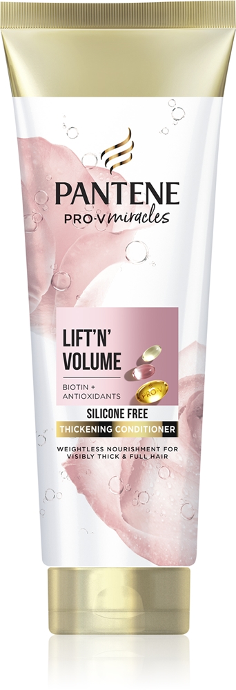 Pantene Pro-V Miracles LiftNVolume Conditioner for more volume in fine hair with biotin