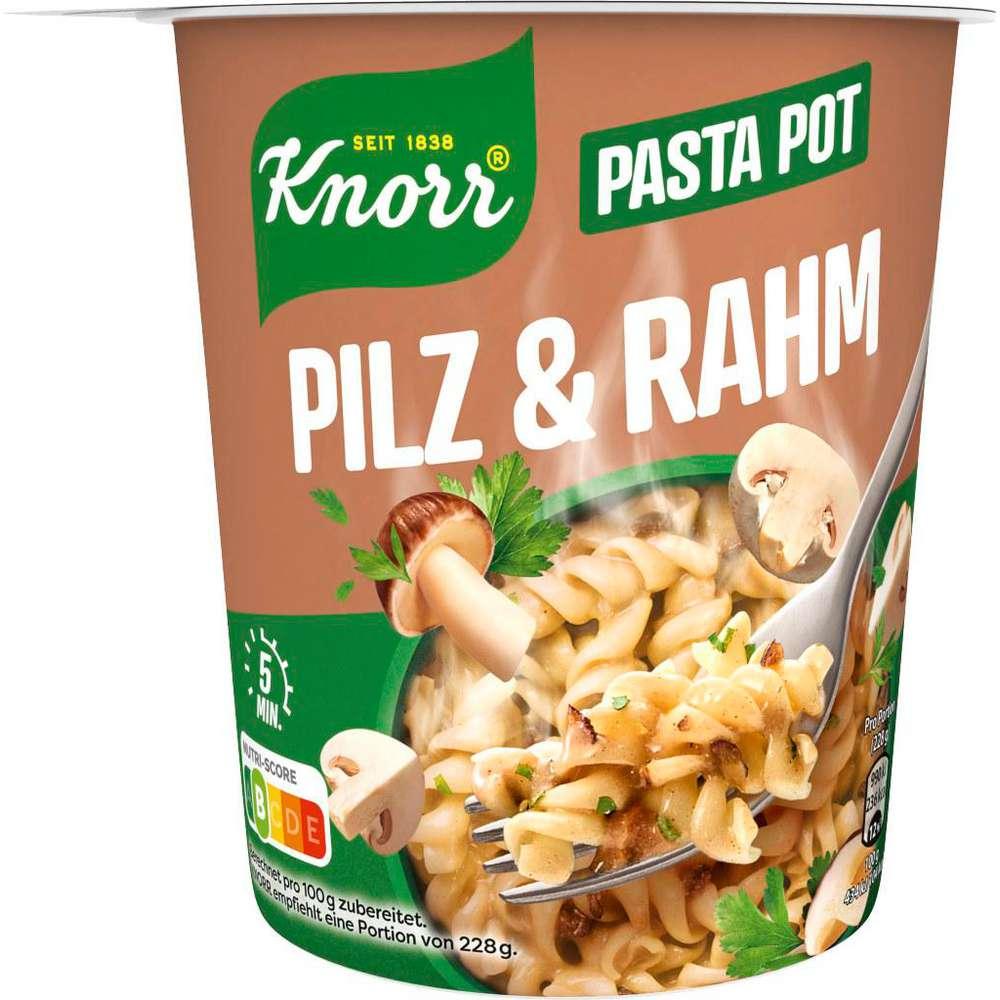 Pasta snack, mushroom cream