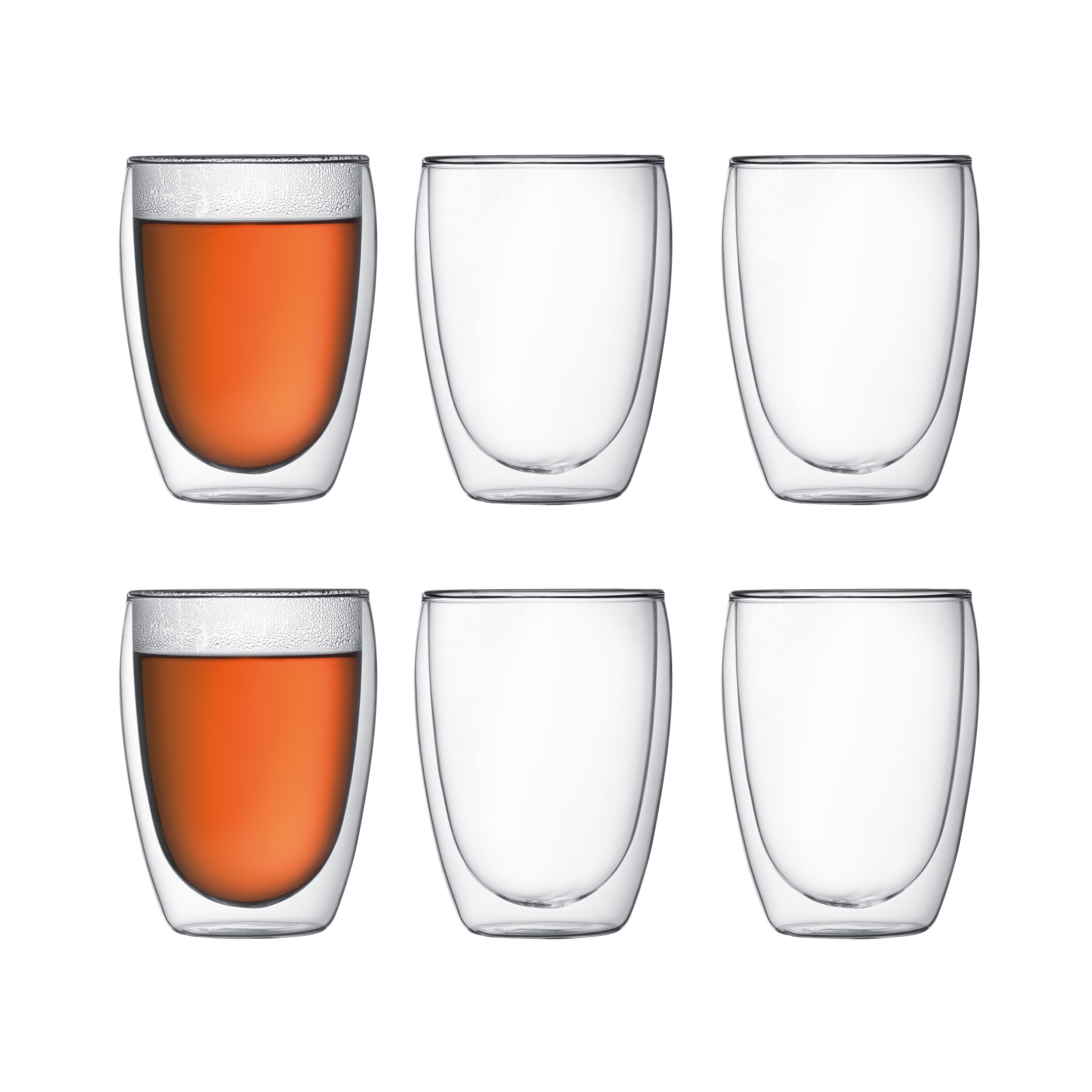 Bodum Pavina double-walled glass pack of 6
