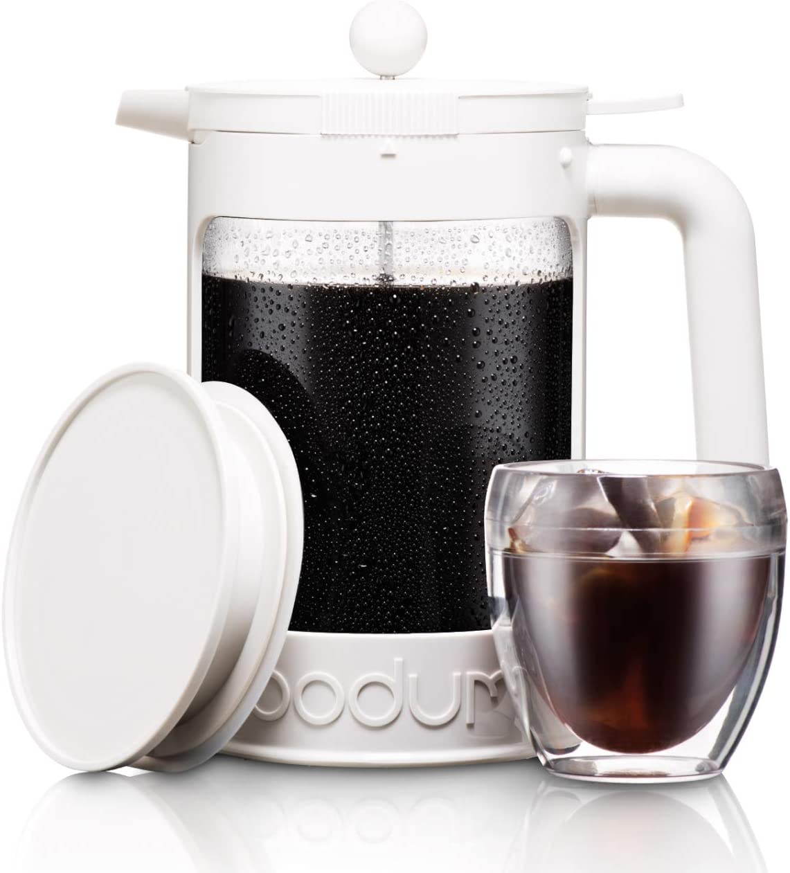 Bodum K11683-913 Bean Coffee Maker Iced Coffee Plastic White 12.5 x 20 x 22.7 cm 1.5 L