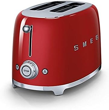 Smeg 2 slice toaster TSF01, red