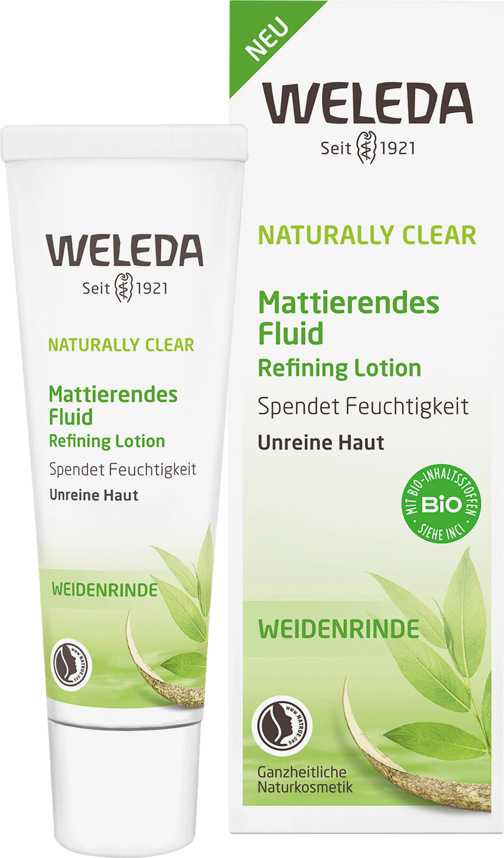 WELEDA Naturally Clear Mattierendes Fluid, 30 Ml
