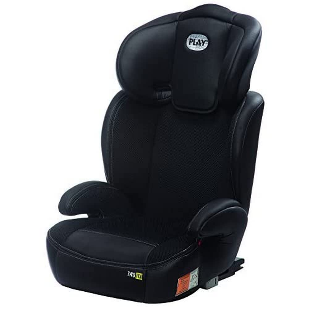 Play Two – Booster Seat with Backrest, Black