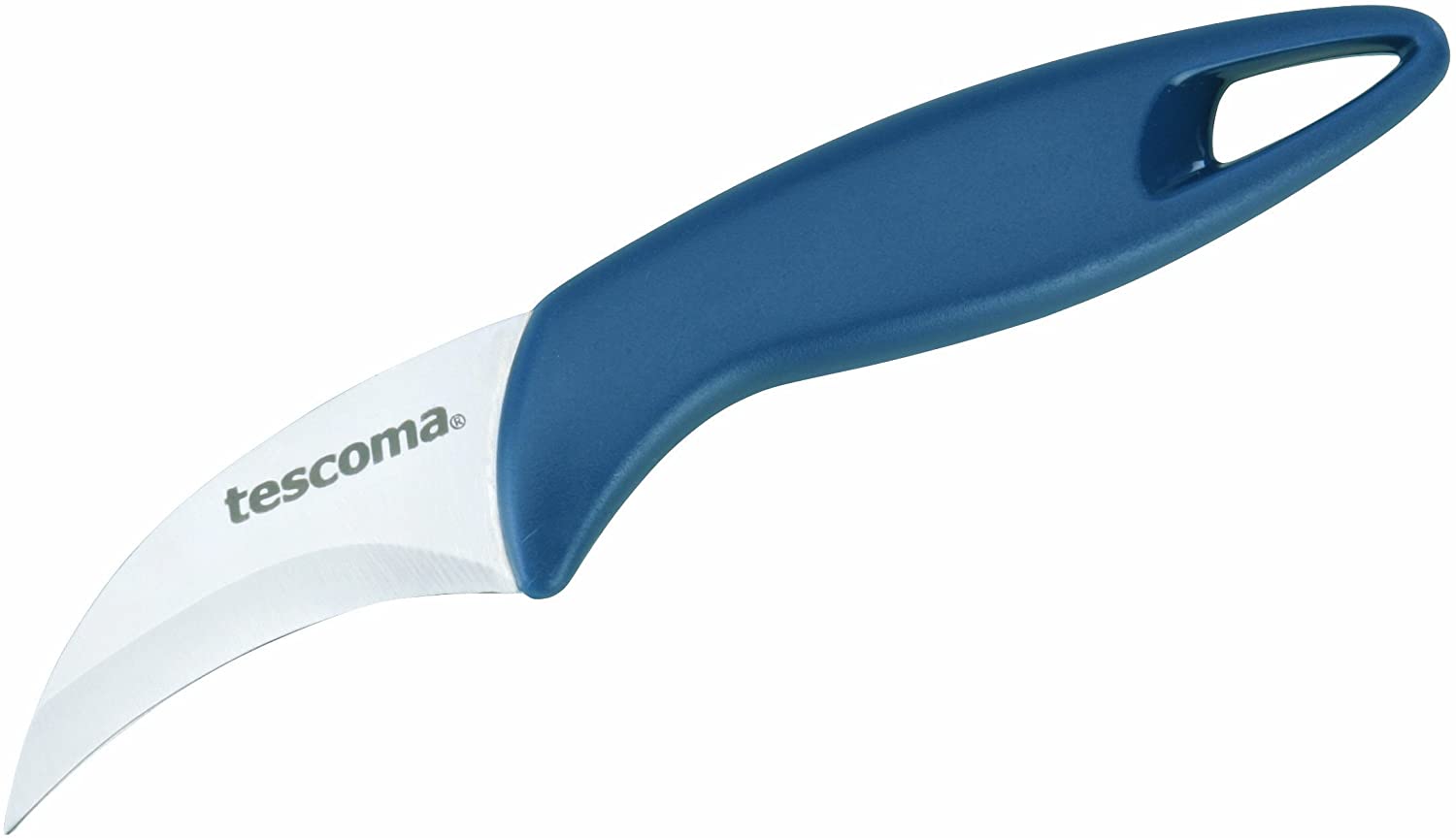 Tescoma Paring Knife, Plastic, Silver/Blue, 25.7 x 1.5 x 6.5 cm