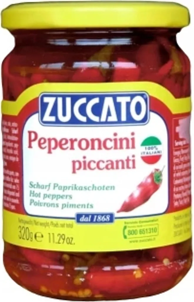 Peperoncini Pepperoni for Pizza 320g - Zuccato