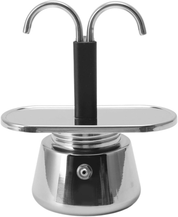 (80ml) Mini Espresso Maker 2 Cup Mocha Pot New Generation Great Taste Italian Style Stainless Steel Mocha Coffee Pot