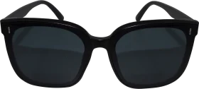 SUNDANCE sunglasses adults black with dark tinted lenses, 1 piece