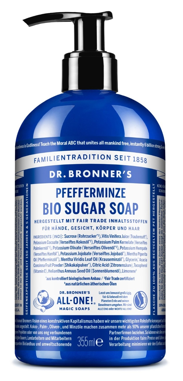 Dr.Bronner\'s Peppermint Organic Sugar Soap, 