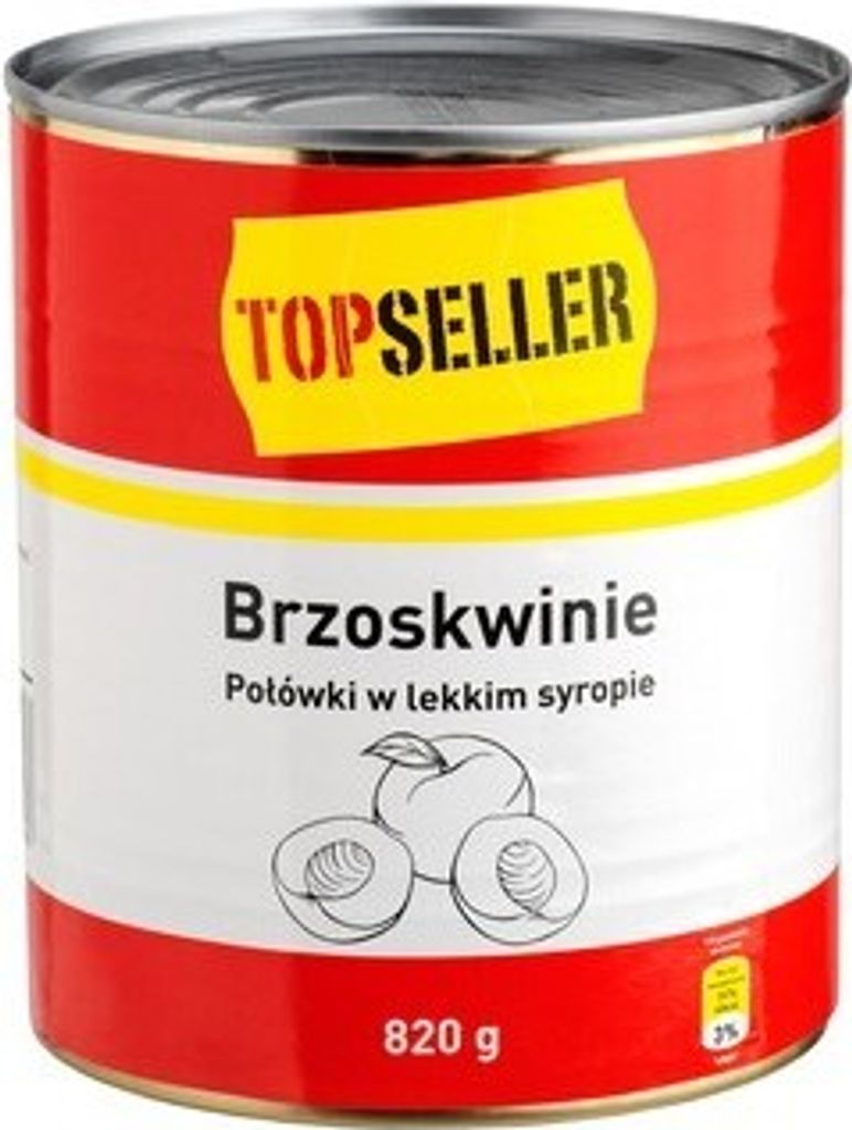 Pfirsichhälften in leichtem Sirup 820G Topseller