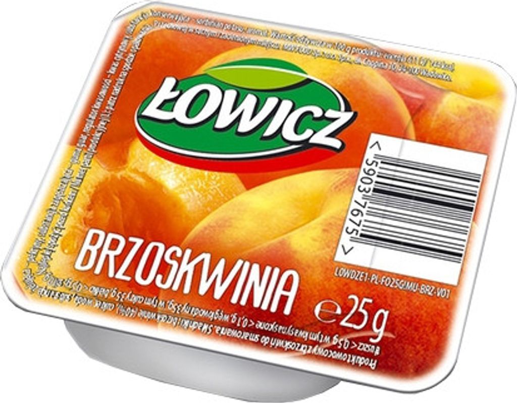 Pfirsichkonfitüre Monoporation 25g - Łowicz