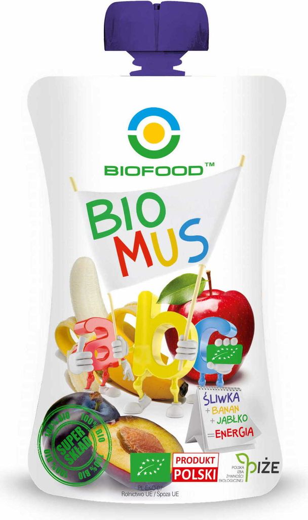 PFLAUME - BANANE - APFELMOUSSE, GLUTENFREI,90 g -LEBENSMITTEL
