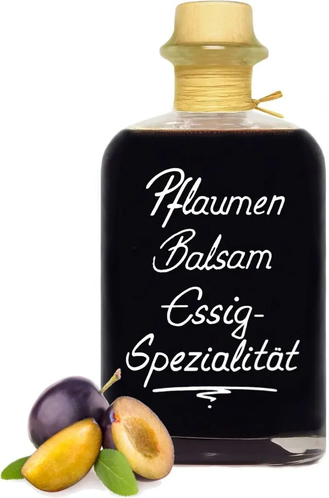 Plum Balsamic Vinegar - Specialty 0.5L with a mild Aceto Balsamico very aromatic creamy and concentrated 5% acidity