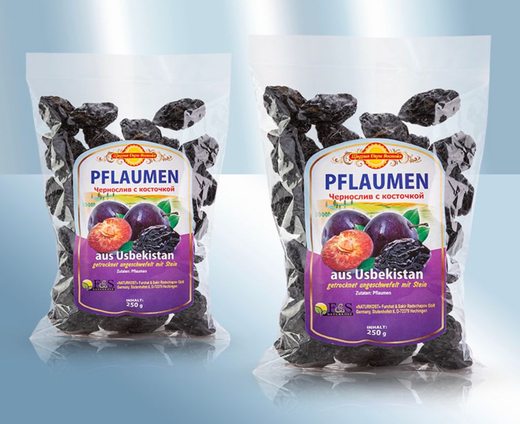 Plums with stones, dried 250g