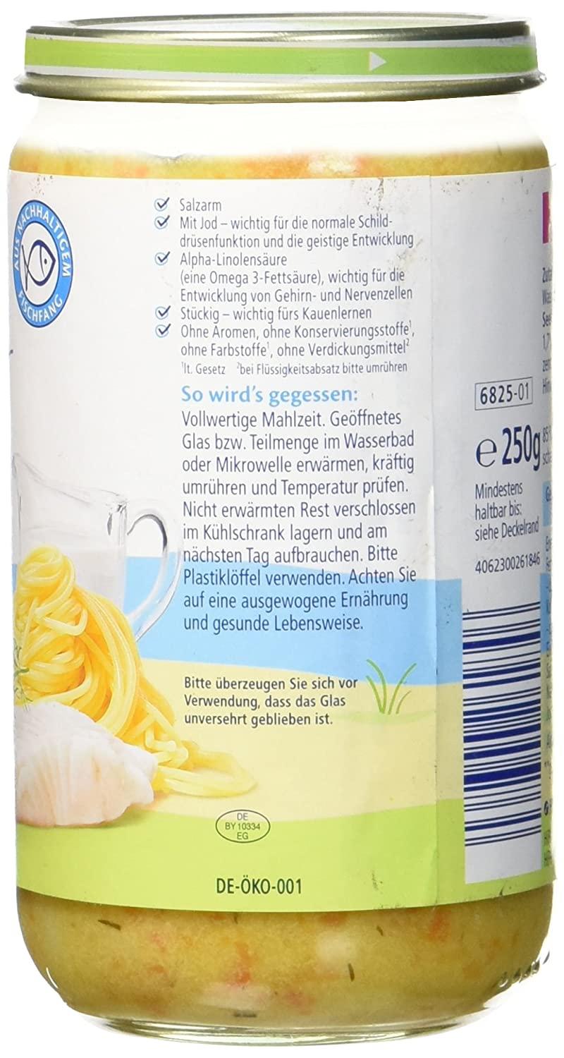 Hipp Spaghetti mit Alaska-Seelachsfilet in Gemüse-Sahnesauce, 250 g
