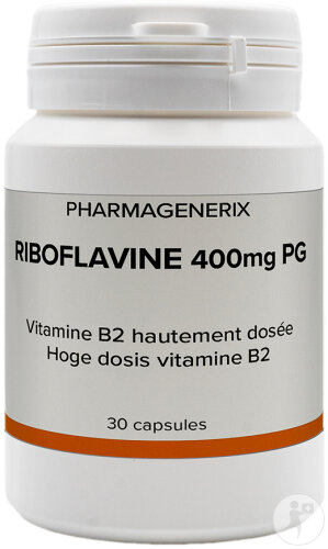 Pharmagenerix Riboflavin 400mg PG 30 capsules