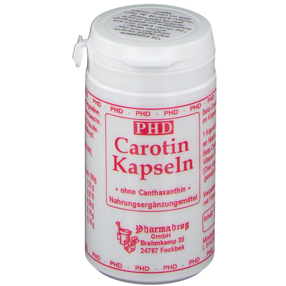 PHD carotene capsules