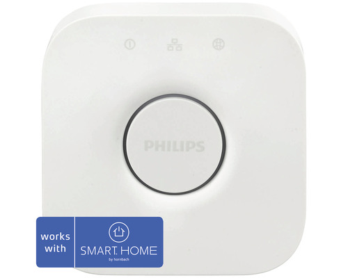 Philips hue Bridge control center white suitable for up to 50 lights + accessories - compatible with SMART HOME by hornbach