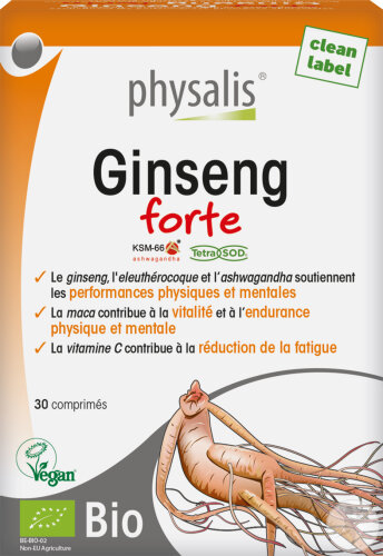 Physalis Ginseng Forte organic dietary supplement 30 tablets