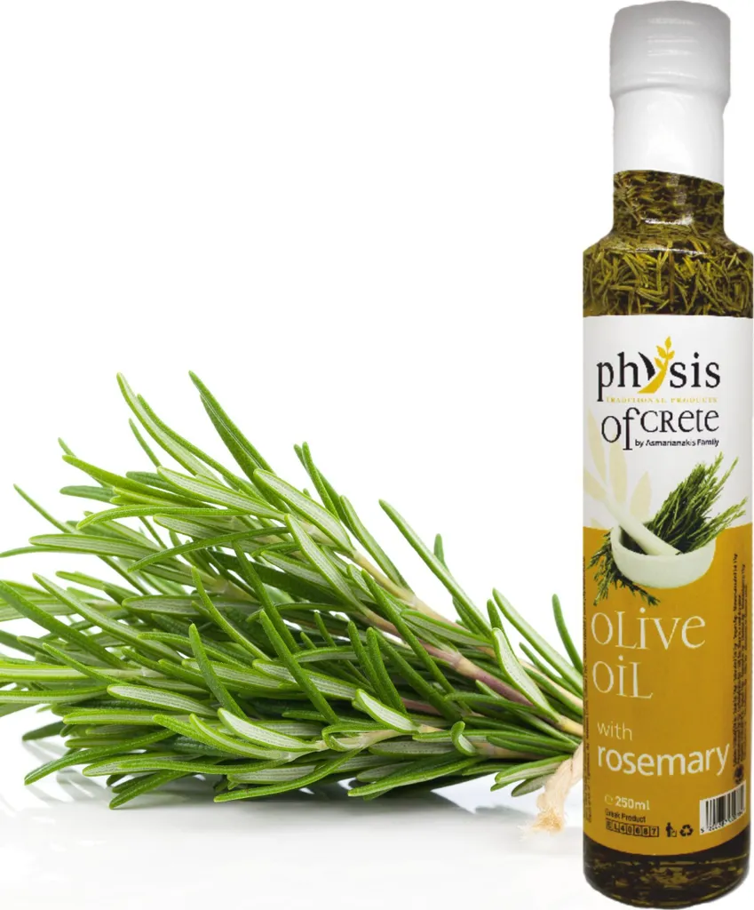 Physis of Crete, Extra natives Olivenöl, Olivenöl 250ml, Rosmarin, Olivenöl, griechische lebensmittel, olivenöl griechenland, Olivenöle