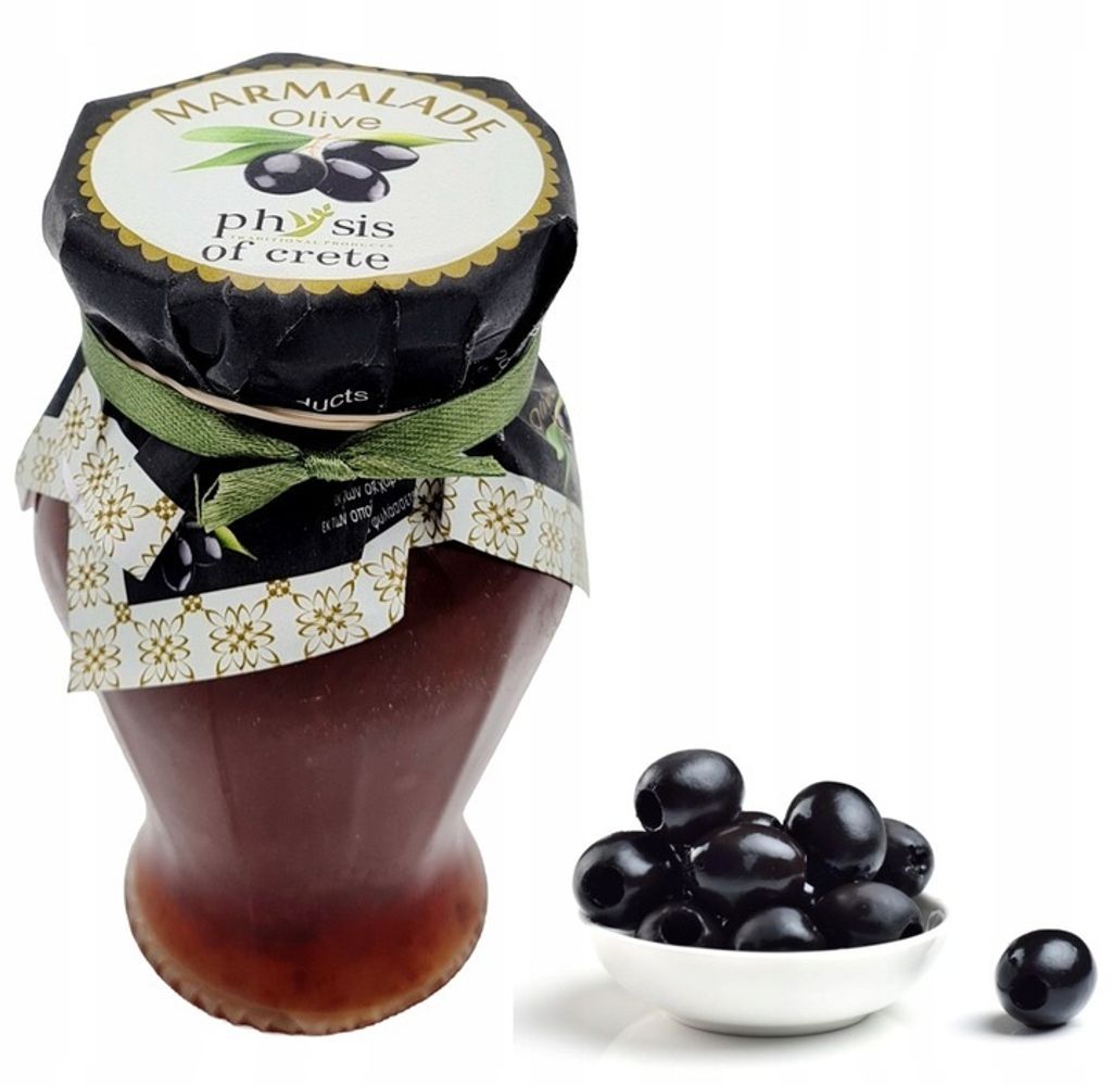 Physis of Crete, Marmelade, Marmelade 250g, Griechische marmelade, Olivenmarmelade, Natürliche Schwarze Oliven, konfitüre