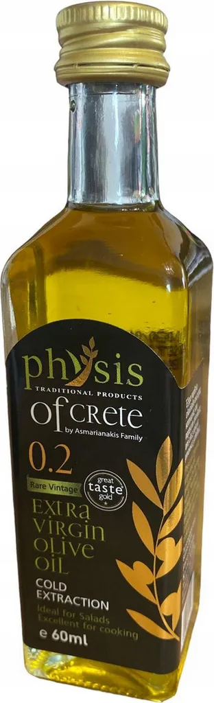Physis of Crete, Olive Oil, Extra Virgin Olive Oil, 60 ml, Greek Olive Oil, Salad Oil, Greek Food, Olive Oil Greece