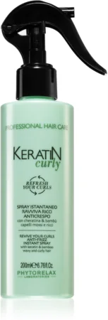 Phytorelax Laboratories Keratin Curly Spray against split ends for wavy and curly hair