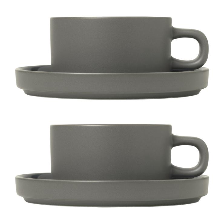 Pilar tea cup with coasters 2er pack