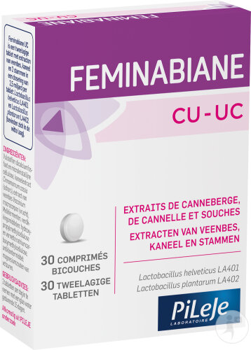 PiLeJe Feminabiane CU-UC Food Supplement 30 Bi-Layer Tablets