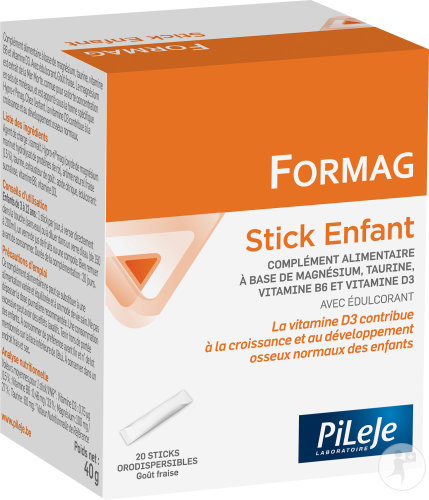 PiLeJe Formag Sea Magnesium Kids Strawberry Flavor 20 Sticks