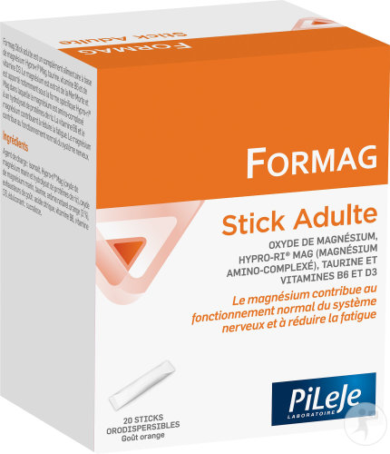 PiLeJe Formag Stick Adult Food Supplement Orange Flavor 20 Sticks