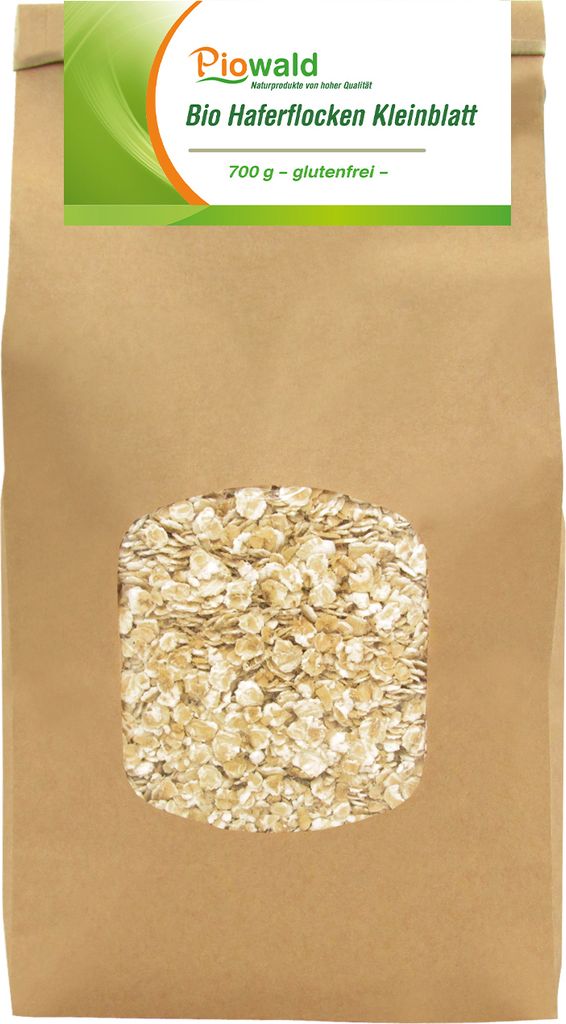 PiowaldHaferflocken Kleinblatt - 700g, glutenfrei