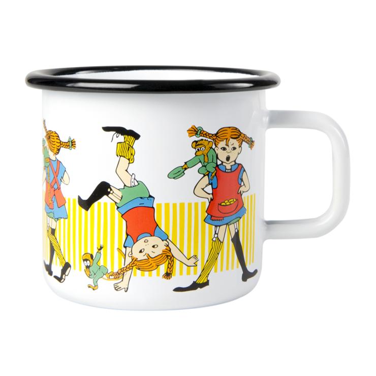 Pippi Longstocking enamelled cup 3.7 dl